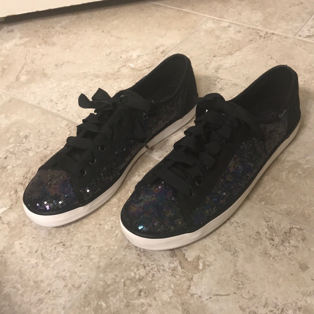 Black sequin Keds